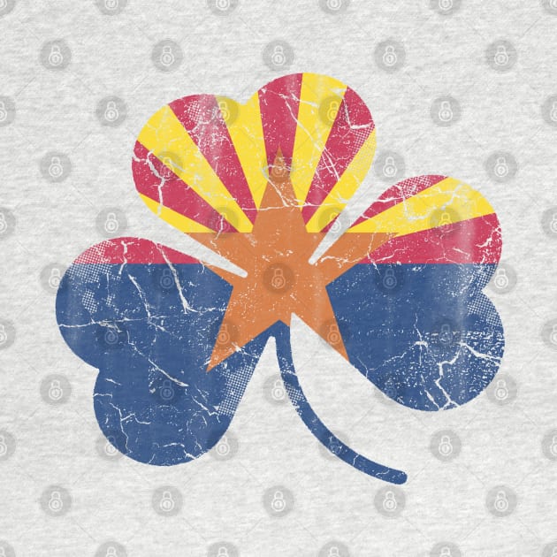 Arizona Flag Shamrock Irish St Patricks Day by E